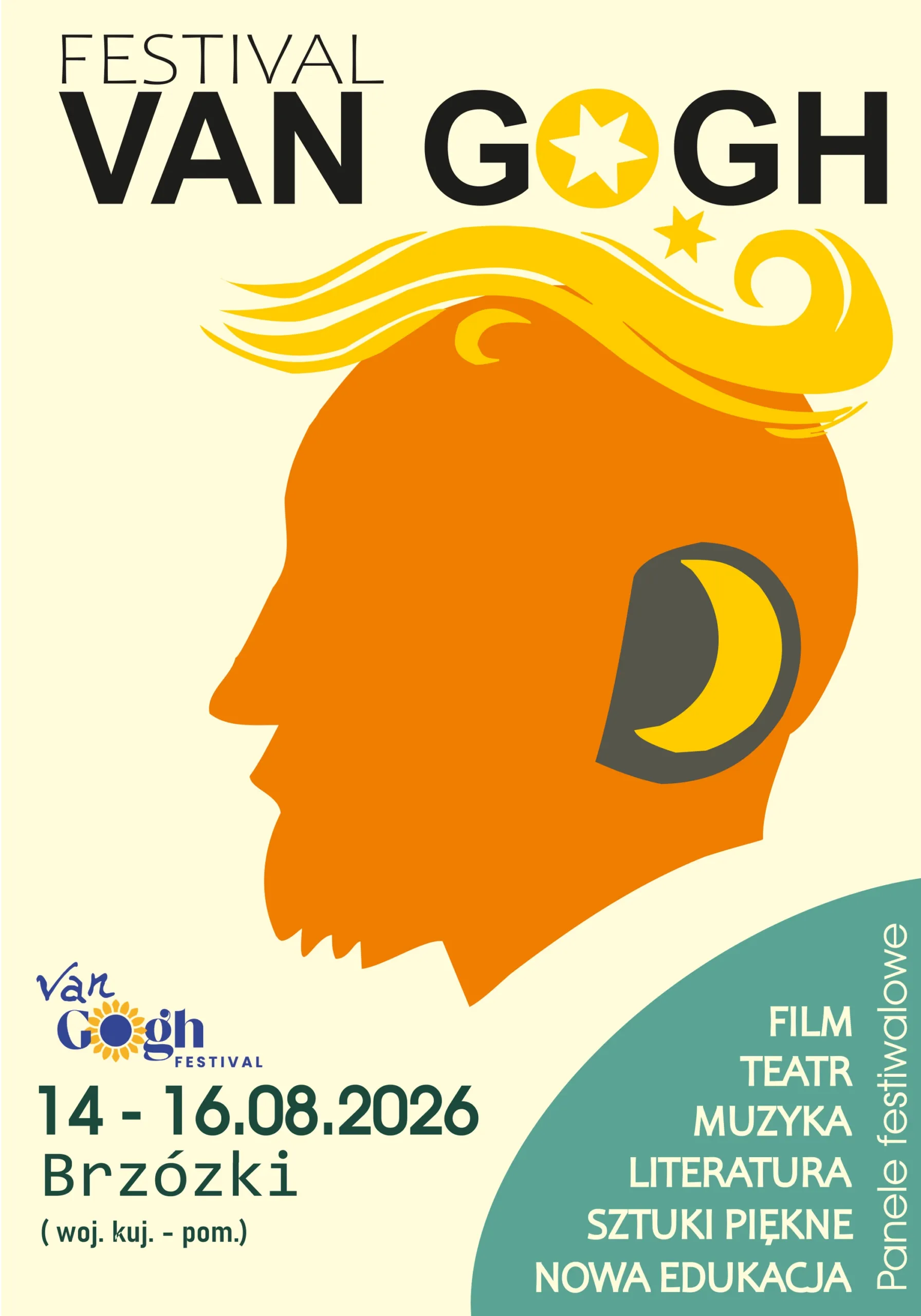 Plakat Van Gogh Festival 2026 – projekt Dominiki Kaczmarek (nominacja)