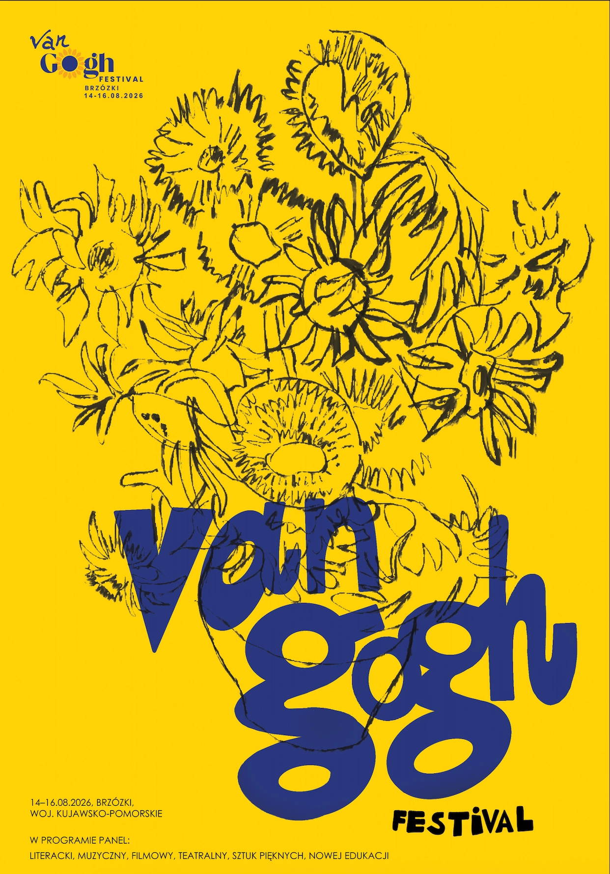 Plakat Van Gogh Festival 2026 – projekt Julii Kaczorowskiej (nominacja)