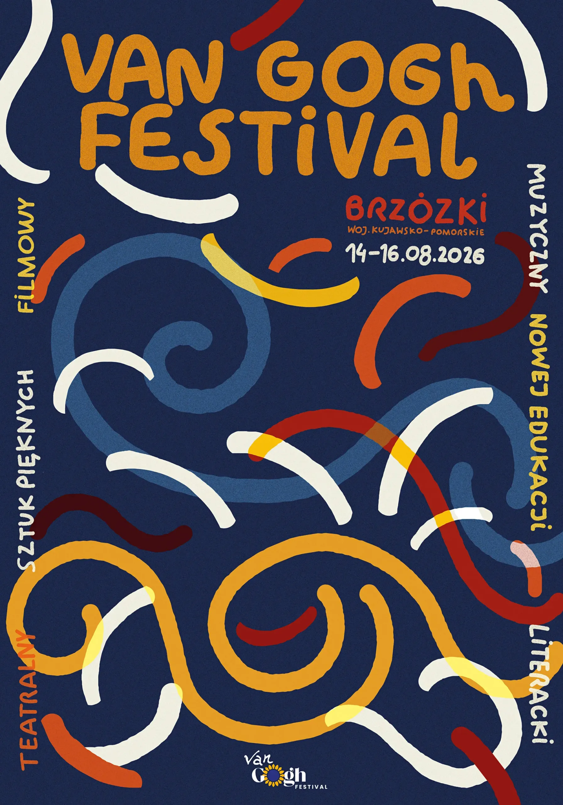 Plakat Van Gogh Festival 2026 – projekt Agnieszki Srokosz (nagroda główna)