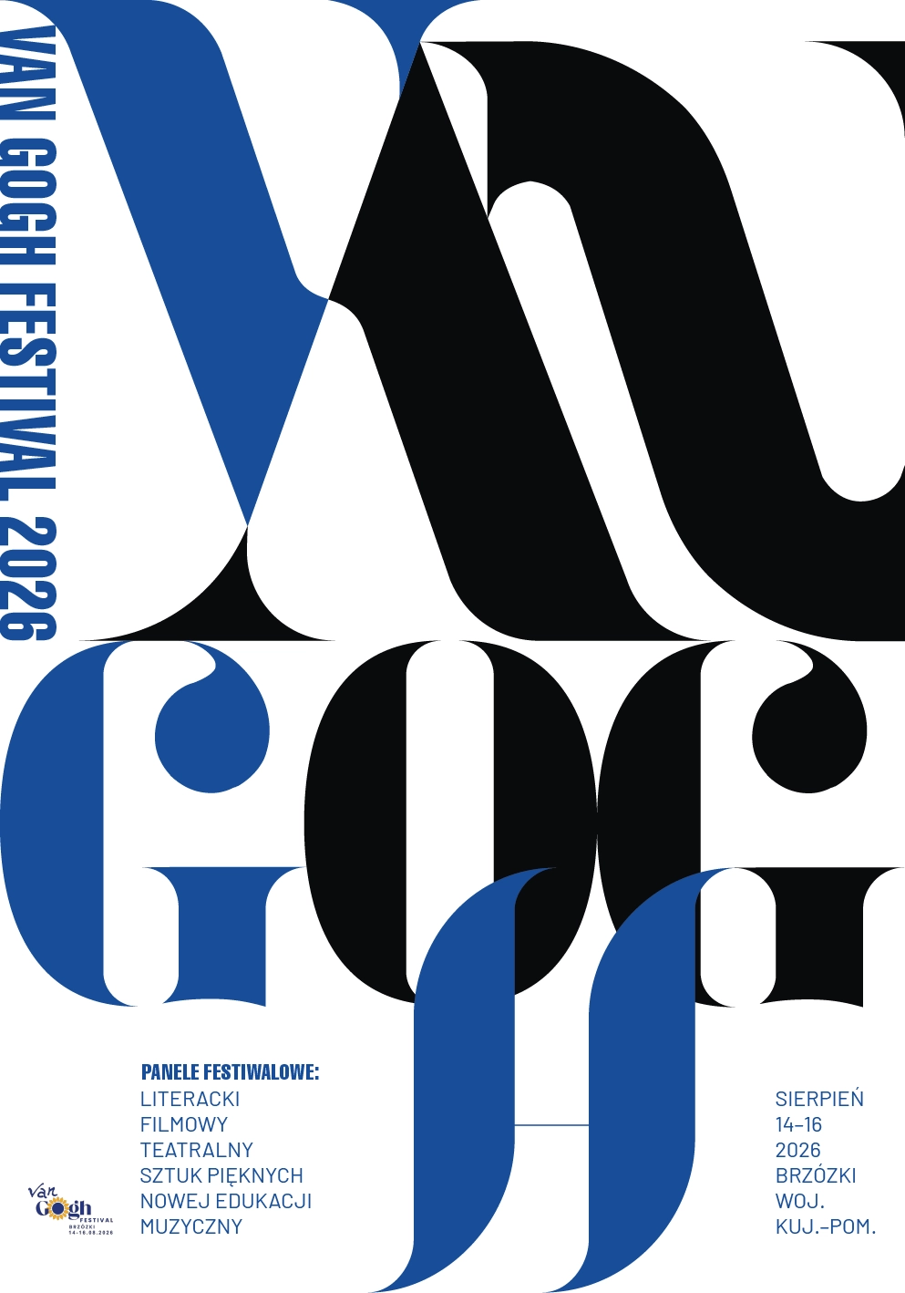 Plakat Van Gogh Festival 2026 – projekt Kingi Zielińskiej (nominacja)