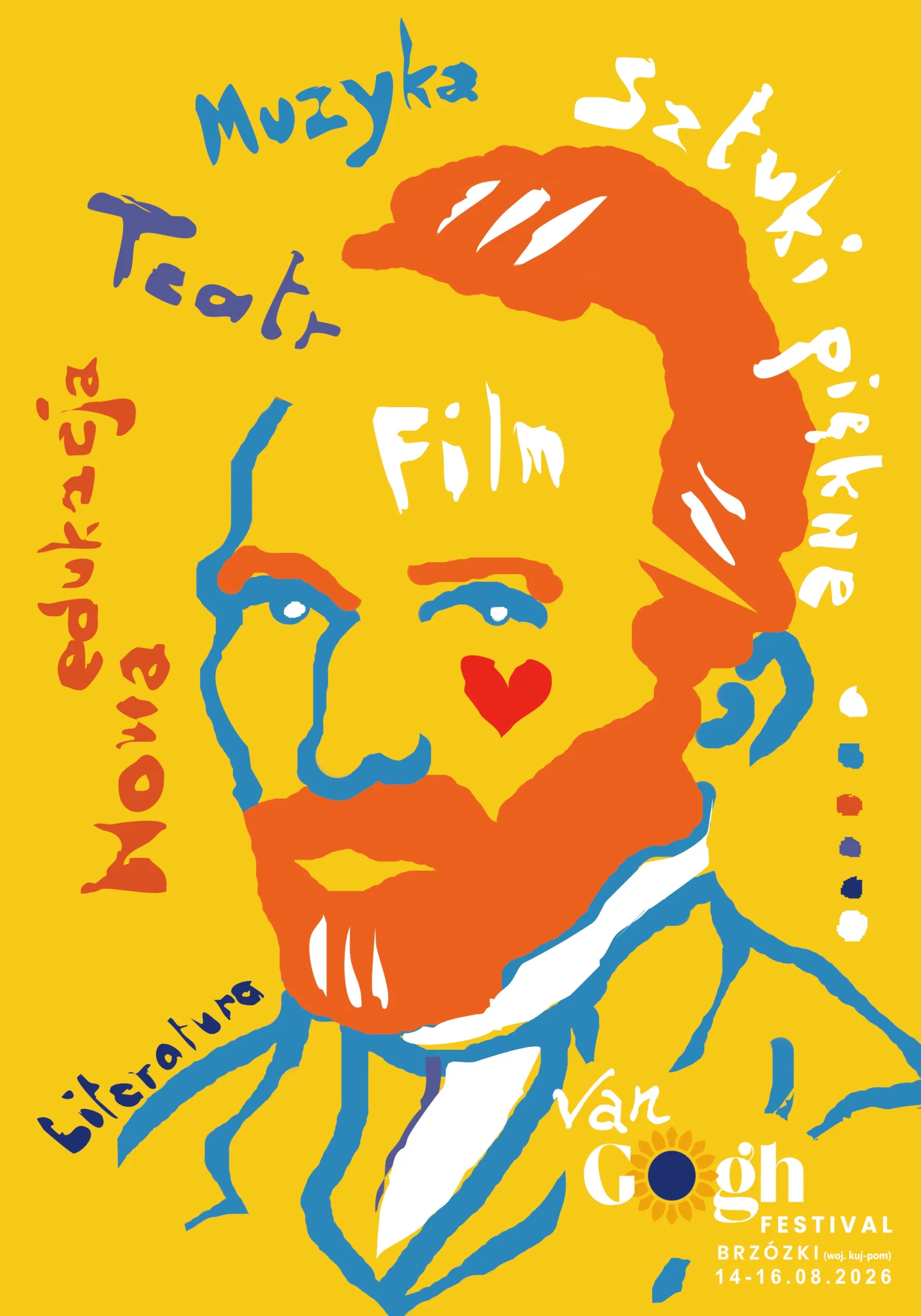 Plakat Van Gogh Festival 2026 – projekt Anny Ziembińskiej (nominacja)