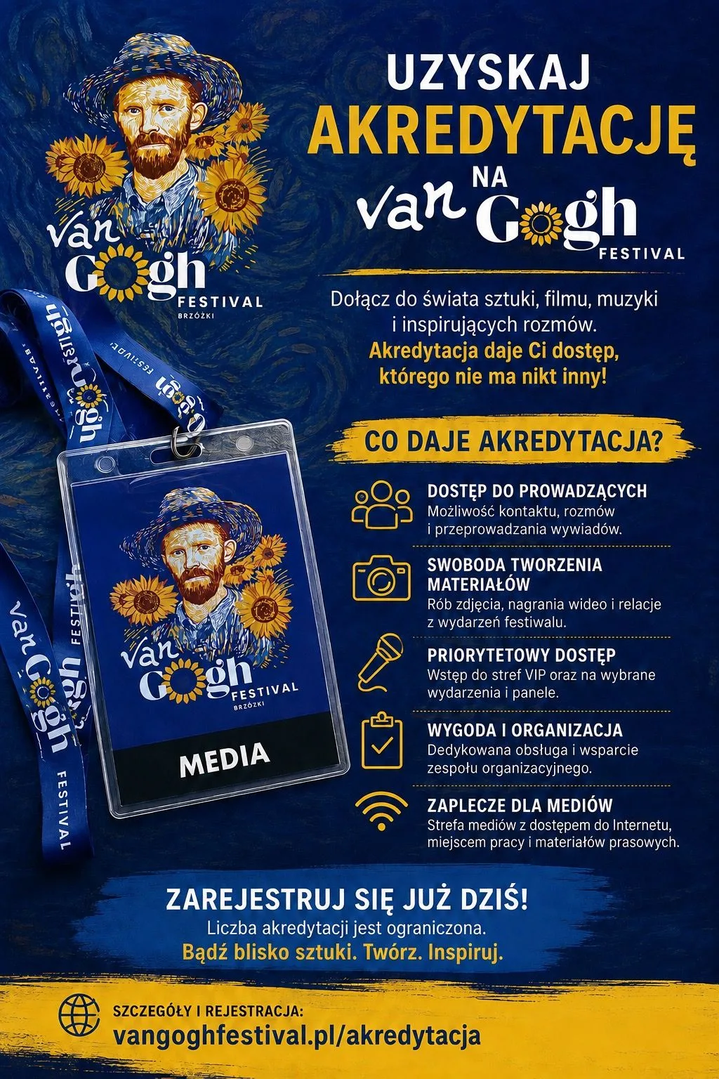 Akredytacje medialne Van Gogh Festival 2026